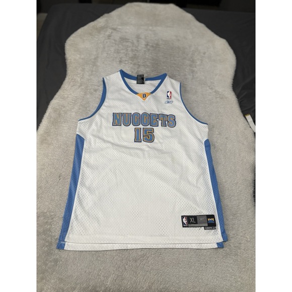 Reebok Other - Carmelo Anthony Jersey Youth XL Denver‎ Nuggets Reebok Authentics +2 White